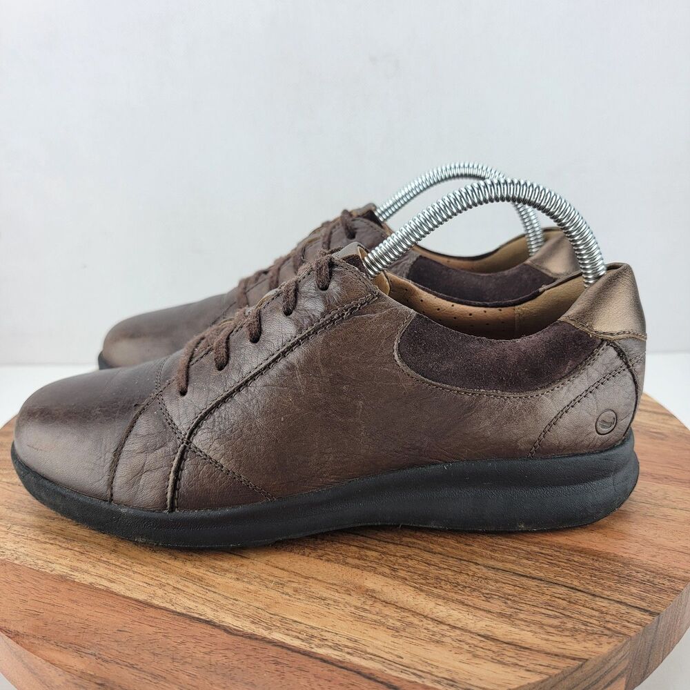 Clarks Womens Size 8 Brown Drew Tulip Copper Lace Up Casual Shoes